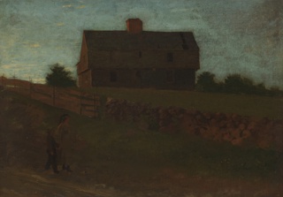 Painting, Garrison House, York, Maine