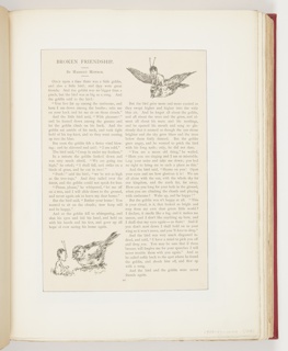 Ephemera, Broken Friendship, Illustration for St. Nicholas Magazine (XXI, No. 5, March 1894, p. 407)