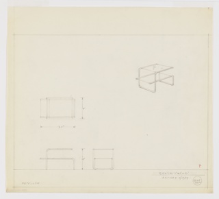 Drawing, Design for Metallon End Table