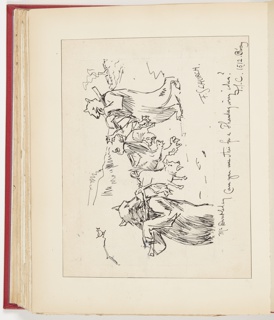 Ephemera, Sketch for “A Thanksgiving Dinner,” Illustration for Scribner's Magazine (XVI, No. 6, December 1894, p. 76)