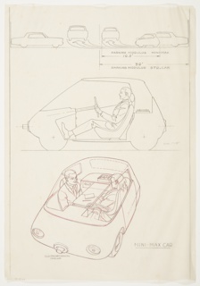 Drawing, Design for Mini-Max Car, Hub Cities System