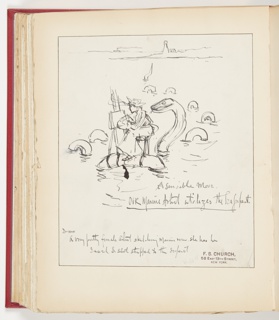 Drawing, A Sensible Move: Our Marine Artist Utilizes the Sea Serpent