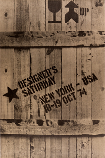 Poster, Designer's Saturday, New York, 1974
