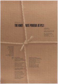 Poster, The Knot Exhibition, New York