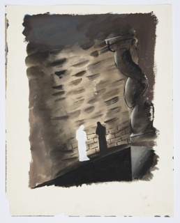 Drawing, Study for The Complete Poems and Stories of Edgar Allan Poe