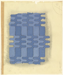 Drawing, Design for Textile: Interlocking Waves