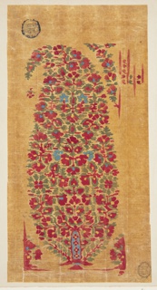 Drawing, Design for Woven Shawl with Paisley Motif