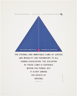 Print, Great Ideas of Western Man Featuring John Quincy Adams