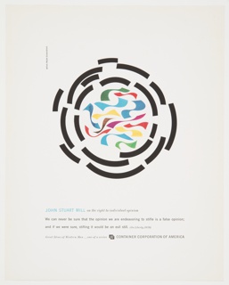 Print, Great Ideas of Western Man Featuring John Stuart Mill