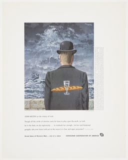 Print, Great Ideas of Western Man Featuring John Milton