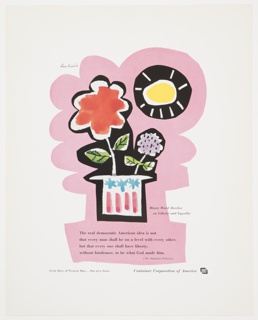 Print, Great Ideas of Western Man Series Featuring Henry Ward Beecher