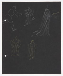 Drawing, Costume Design: Studies, for "Othello"