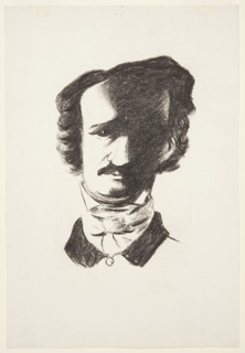 Drawing, Study for The Complete Poems and Stories of Edgar Allan Poe
