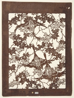 Stencil, Ivy and Geese