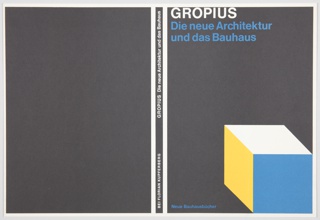 Book Cover, Die neue Architektur und das Bauhaus (The New Architecture and the Bauhaus)