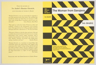 Book Cover, The Woman from Sarajevo