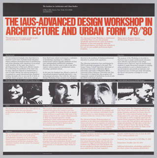 Poster, The IAUS Advanced Workshop