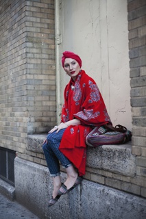 Photograph, New York Minute, Feda Eid, Boston visual artist, photographer, and style blogger, from Modest Street Fashion vol. 1