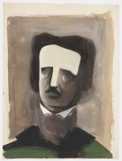 Drawing, Study for The Complete Poems and Stories of Edgar Allan Poe