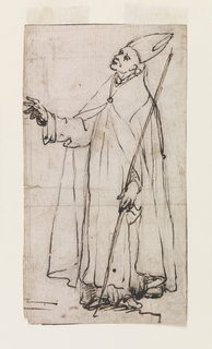 Drawing, Standing Bishop