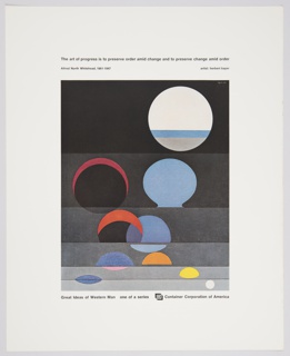 Print, Great Ideas of Western Man Featuring Alfred North Whitehead