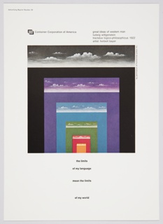 Print, Great Ideas of Western Man Featuring Ludwig Wittgenstein