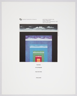 Print, Great Ideas of Western Man Featuring Ludwig Wittgenstein