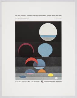 Print, Great Ideas of Western Man Featuring Alfred North Whitehead