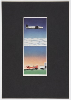 Print, Presentation Board with Airplane Designs