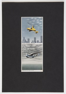 Print, Presentation Board with Airplane and Helicopter Designs