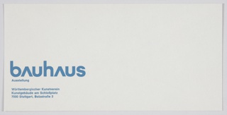 Envelope, Bauhaus Ausstellung