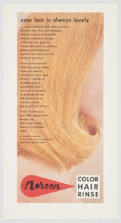 Print, Noreen Color Hair Rinse, Your Hair is Always Lovely