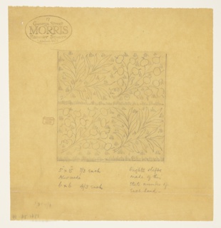 Drawing, Design for a Tile