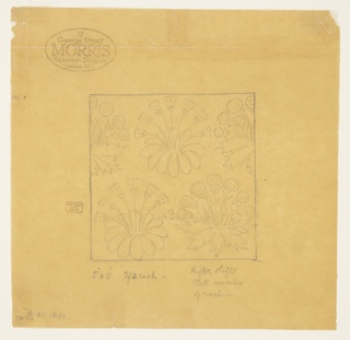 Drawing, Design for a Tile