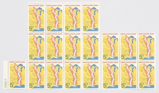 Postage Stamp, United States Postal Service Design for the Great River Road