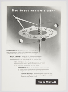 Print, "How Do You Measure a Year?" Mutual Advertisement