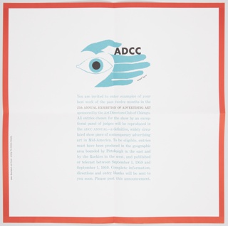 Poster, Art Directors Club of Chicago (ADCC) 27th Annual Exhibition of Advertising Art