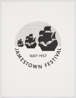 Print, Jamestown Festival, 1607-1957 Proof