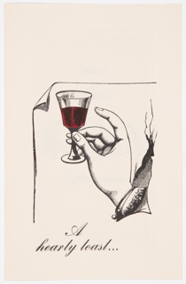 Print, Card Design for Alfred Knopf's 50 Years