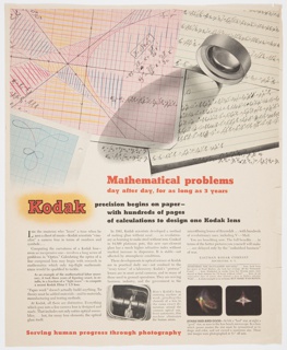 Print, Mathematical Problems Kodak Advertisement