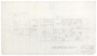 Drawing, Harold S. Anderson House: First Floor Room Plans/Furniture Layout