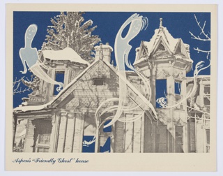 Postcard, Aspen's "Friendly Ghost" House