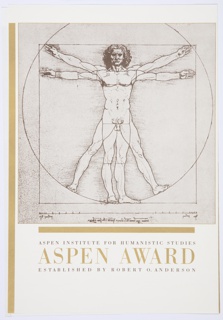 Print, Aspen Award Program Honoring Martha Graham Proof
