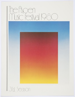 Print, The Aspen Music Festival 1980, 31st Season