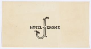 Print, Hotel Jerome Logo Design