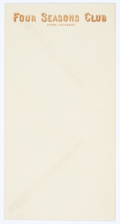 Envelope, Four Seasons Club