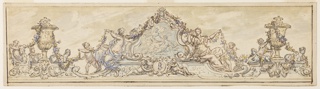 Drawing, Design for a painted frieze