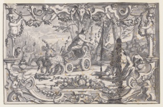 Drawing, Design for a Tapestry: Bacchus and Ariadne