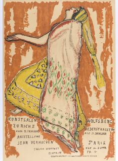 Poster, Ausstellung Jean Verhoeven, Kunst Salon Wolfburg