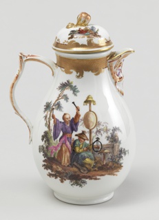 Coffeepot with Chinoiserie Vignettes Coffeepot